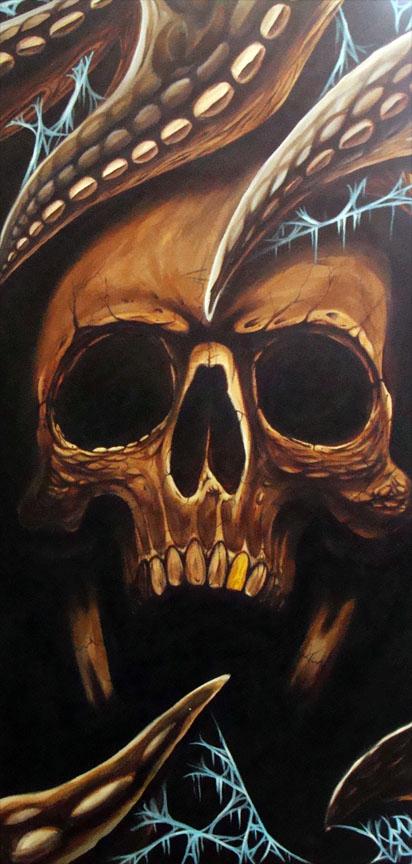 Steve Gibson - Blakes Skull Painting
